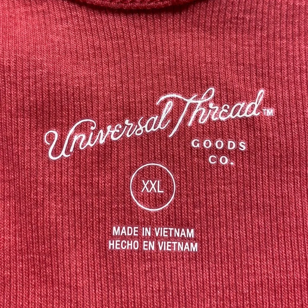 Universal Thread Women's Ribbed Camisole‎ Tank Top Size XXL Pottery Red